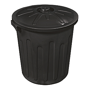 Lixeira com Tampa 30l Preta
