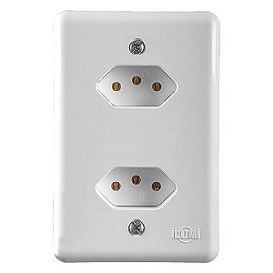 Modulo Embutir 2 Tomadas 10a Stylus Monobloco Ilumi