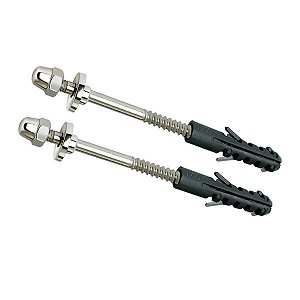 Parafuso de Fixacao Inox C/canopla Abs S-10 (Par) Cr