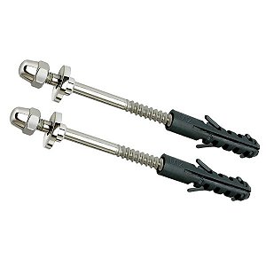 Parafuso de Fixacao Inox C/canopla Abs S-12 (Par) Cr