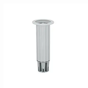 Pe para Armario Regulavel Estriado 140mm Cinza