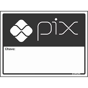 Placa Sinal Poliestireno 15x20"senha Pix"