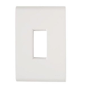 Placa/suporte 4x2 1 Posto Vertical Liz Branca