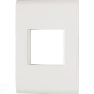 Placa/suporte 4x2 com 2 Postos Juntos Liz Branca