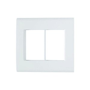 Placa/suporte 4x4 6 Postos Liz Branca