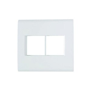 Placa/suporte 4x4 com 4 Postos Liz Branca