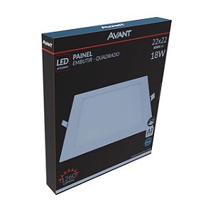 Plafon Embutir 18w Branco 6500k Quadrado