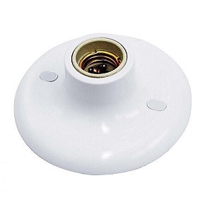 Plafon Simples Porcelana 1 Lampada Branco