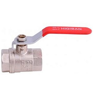 Registro Esfera 1" Metal Vazao Total Higiban