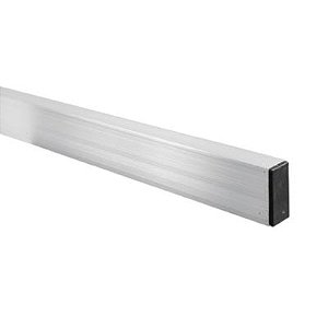 Regua Aluminio 2m Bitubular Comercial Alumav