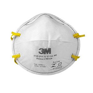 Respirador Pff1 Descartavel 8720 Poeira/vap.O Br/vd 3m