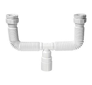 Sifao Sanfonado Duplo Extensivel Branco 0861 Krona