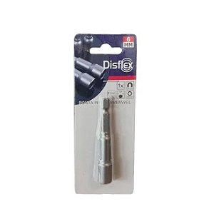 Soquete Magnetico 6mm X 1/4 Disflex