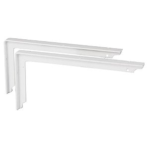 Suporte Prateleira Pia em L 20 Branco Par