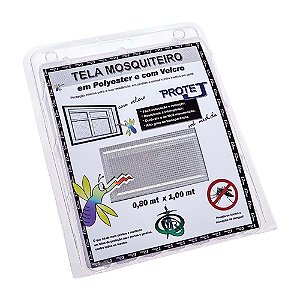 Tela Mosquiteiro Poliester  C/velcro 0,80x1,00 Branca