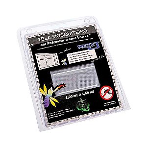 Tela Mosquiteiro Poliester  C/velcro 1,00x1,50 Branca