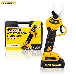 Tesoura de Poda 2 Baterias 21v e Kit Bom-9106
