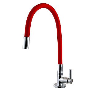 Torneira Cozinha Mesa B. Movel e Flex. 5/8" Red Vitacor 1/4v Alfa
