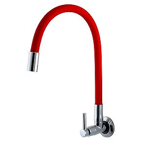 Torneira Cozinha Parede Bica Movel e Flexivel 5/8" Red Vitacor 1/4v Alfa