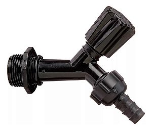 Torneira Jardim 1/2 - 3/4 Slim Abs Preta