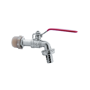 Torneira Tanque / Jardim Parede 70mm Esfera Alav.1/4V Import