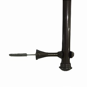 Varao Cortina Grosso 3m Imbuia C/ Suporte