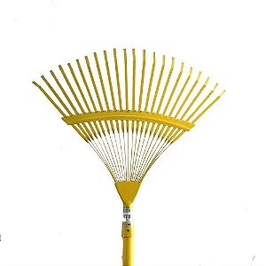 Vassoura Grama Chapa 22 Dentes Fixa com Cabo