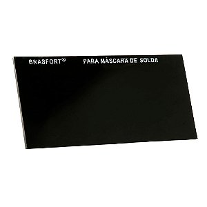 Vidro Retangular Escuro Mascara Solda 14  8075