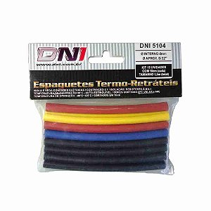 Espaguete Termo Retratil 4mm C/15pc 5104 Dni