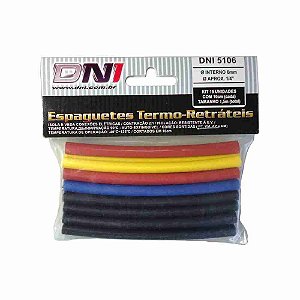 Espaguete Termo Retratil 6mm C/15pc 5106 Dni