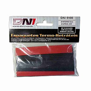 Espaguete Termo Retratil 8mm C/15pc 5108 Dni