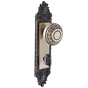 Fechadura Banheiro Colonial Bola 55Mm Latonado Alianca