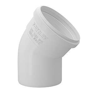 Joelho Esgoto (A) 45 X 40mm Branco Fortlev