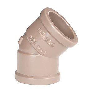 Joelho Soldavel 45 X 1/2 X Marrom Plastilit
