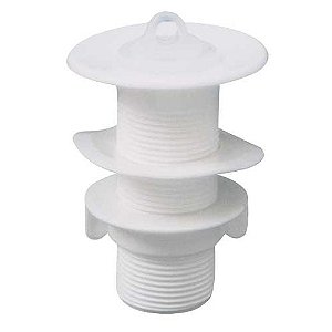 Valvula Plastica Lavatorio S/ladrao Branca