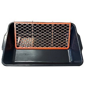 Bandeja Parea Pintura Plastica 45cm Preta 2846