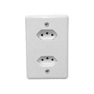 Modulo Embutir 2 Tomadas 20a Stylus Monobloco Ilumi