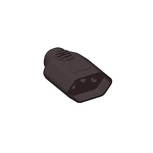 Pino Femea 2p+t 20a Preto 1423 Ilumi