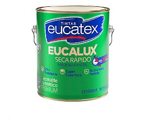 Tinta Esmalte 3,6?L Preto Fosco Eucalux Eucatex