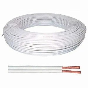 Fio Cabo Paralelo 2 x 2,5 mm Branco (Metro)
