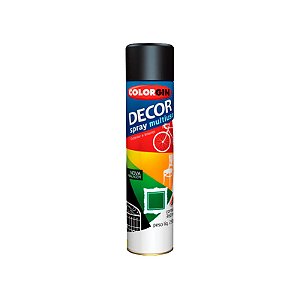 Spray Geral Preto Brilhante Decor 8701 Colorgin