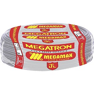 Fio Cabo Flexivel (B) 1 X 4mm Preto Megatron  (Metro)