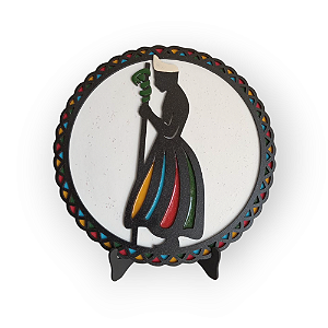 Mandala Orixá Oxumaré 20cm - Arte e Simbolismo Afro-brasileiro