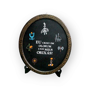 Quadro Oval Orixás - Arte e Espiritualidade