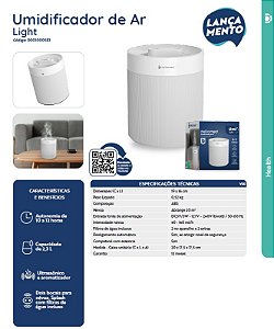 Umidificador de Ar Light Ultrassônico 2,3L