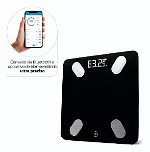 Balança Digital Bioimpedância Alta Precisão 180kg Dellamed