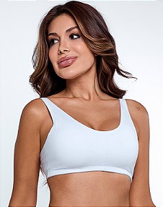 Sutiã Top com Bojo Removível e Alças Reguláveis