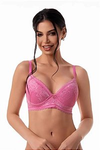 Sutiã com Bojo Soft Premium em Renda – Base Dupla Reforçada