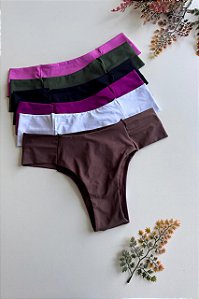 Calcinha Tanga Microfibra – Laterais e Frente Dupla