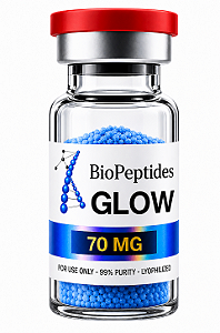 Glow 70 mg – Peptídeo Liofilizado de Alta Pureza + agua bacteriostatica